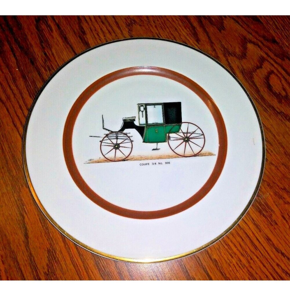 Vintage Car Plate Kirk China Coupe 3/4 No. 366 EUC